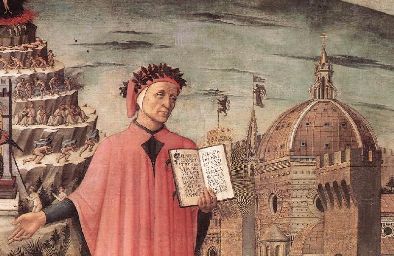 DOMENICO DI MICHELINO Dante and the Three Kingdoms (detail) fdgj Spain oil painting art